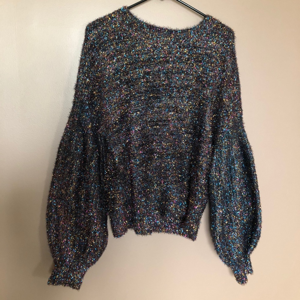 Dolls Kill Gods Talking Tinsel Sweater Sz L